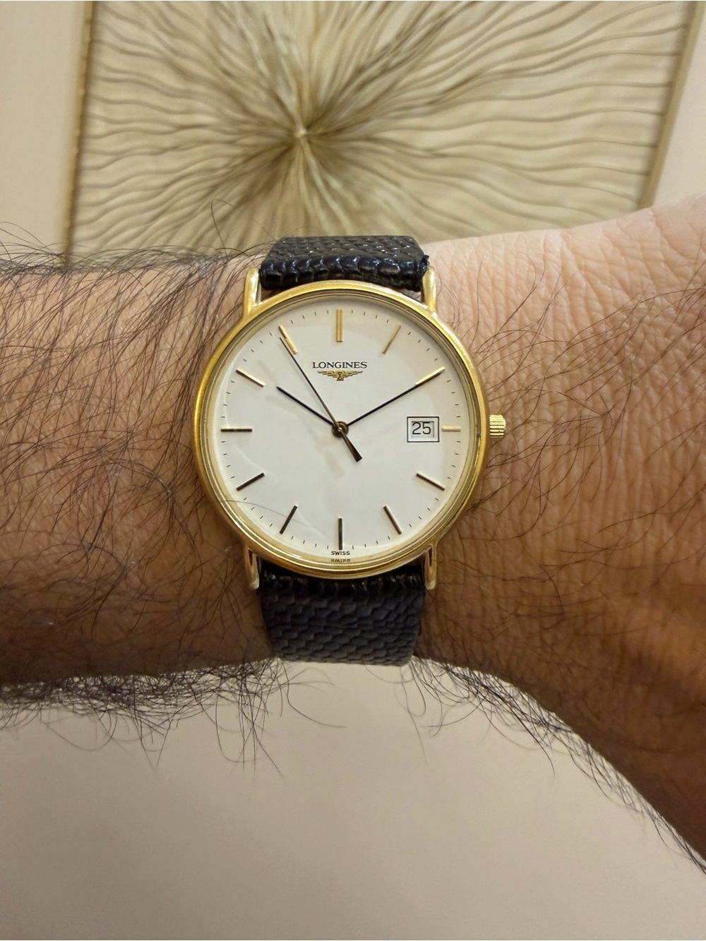 Vintage Longines Presence L4.720.2 Gold Plated Quartz Dress 35mm Swiss Made